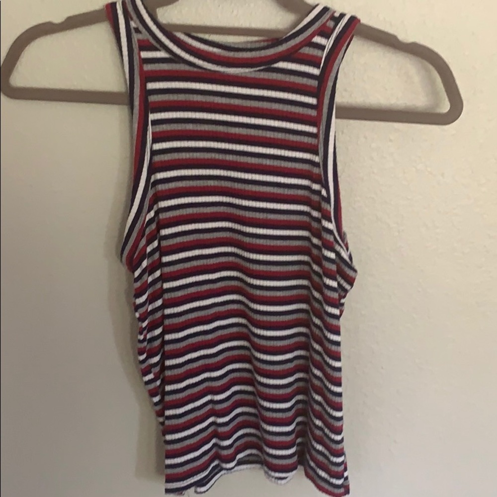 Ribbed Racerback Tank Top - Picture 2 of 6